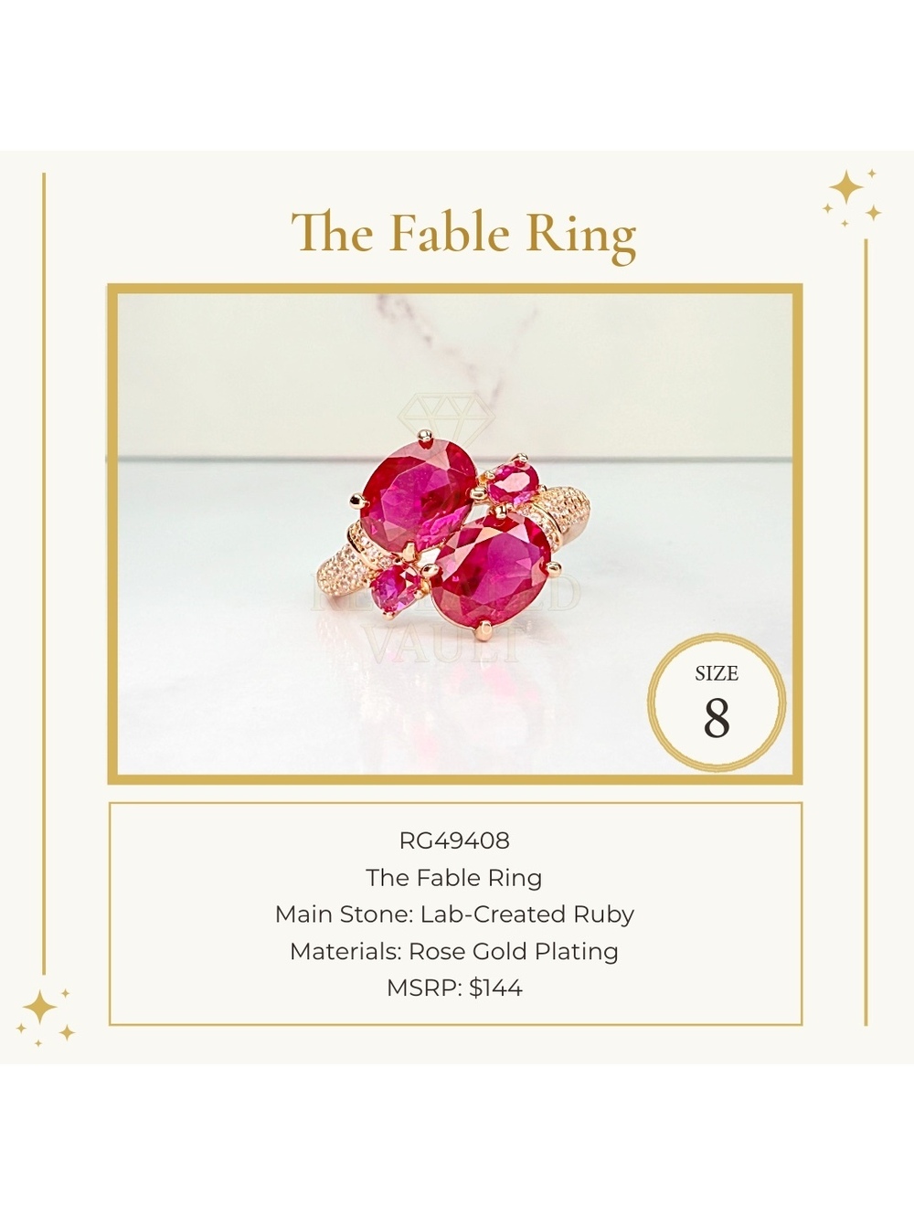 The Fable Ring - Size 8 - July Birthday 2026